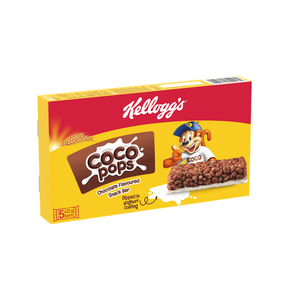 Kellogg's Coco Pops Chocolate Flavoured Snack Bar Multipack of 5 x 22g