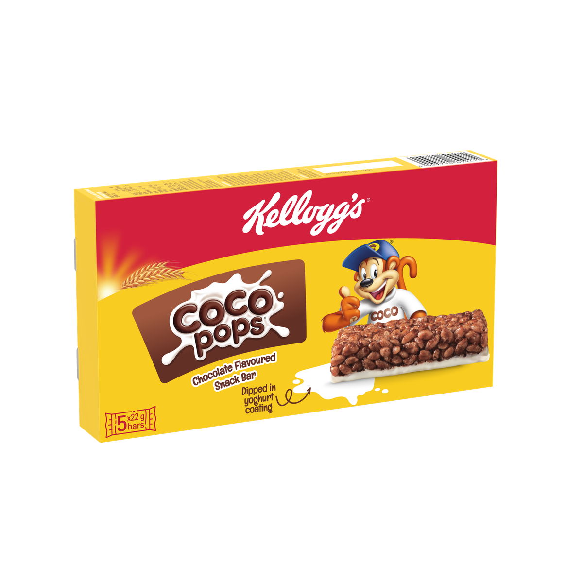 Kellogg's Coco Pops Chocolate Flavoured Snack Bar Multipack of 5 x 22g ...