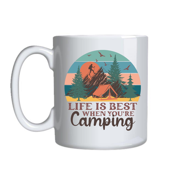 Best Life Mugs for Adventure Lovers Trendy Graphic Cup Birthday Present 014