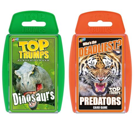 Deadliest Predators Top Trumps 2 Pack Card Game Bundle Image