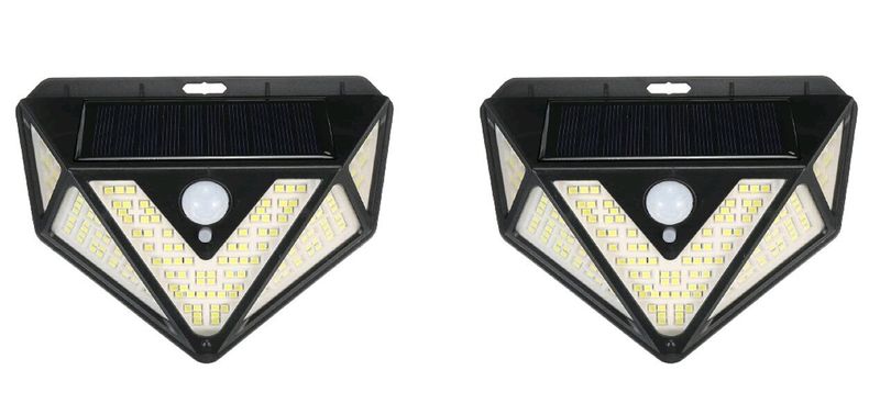 2PCS Outdoor 166 LED Solar Powered Motion Sensor Light-GD-166