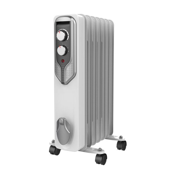 7-Fin 2200W Electric Oil Filled Heater for Bedroom and Living Room
