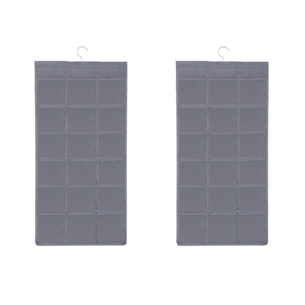 Space-Saving Dual-Sided Storage Bag - Grey - 2 Piece
