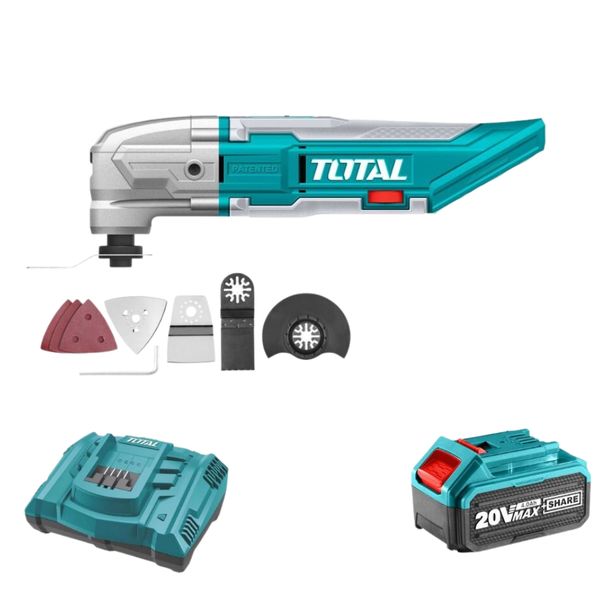 Total Tools - Cordless Multifunction Tool with 4.0Ah Battery and Charger