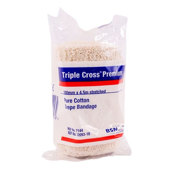 Bsn - Crepe 10cm x 4.5m Triple Cross band x3