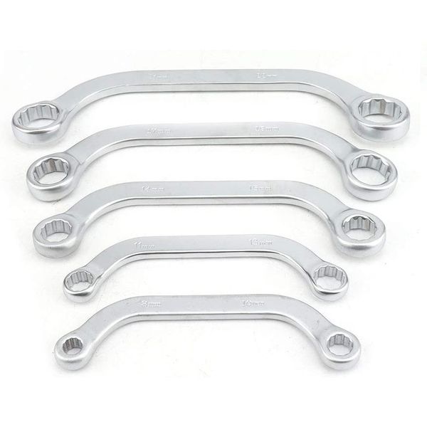 FI- 5-Piece Half Moon Wrench Double Ring Set