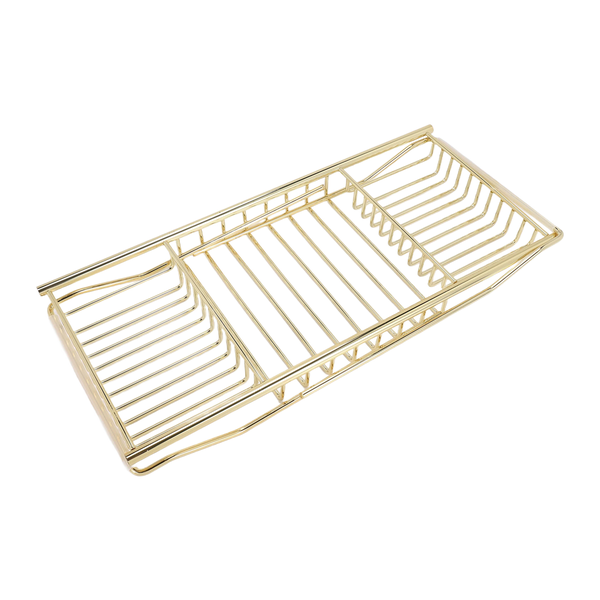 Telescopic Anti-Skid Bath Stand Bathtub Mobile Phone Holder Golden