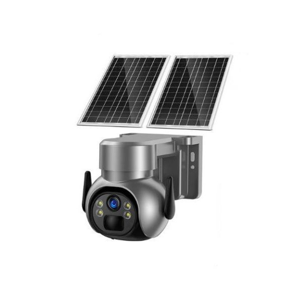 4G Solar Powered PTZ Security Camera 4MP HD with PIR Motion Detection