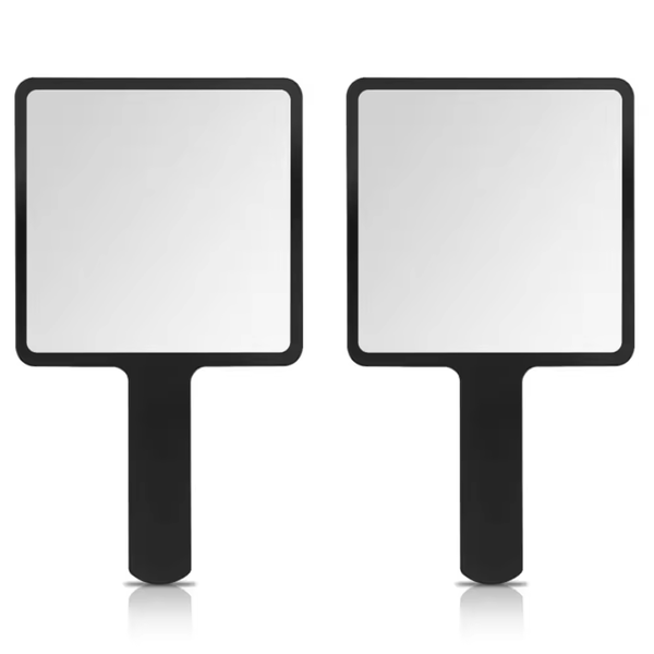 Handheld Makeup Mirror - Portable Makeup Mirror -2Pcs