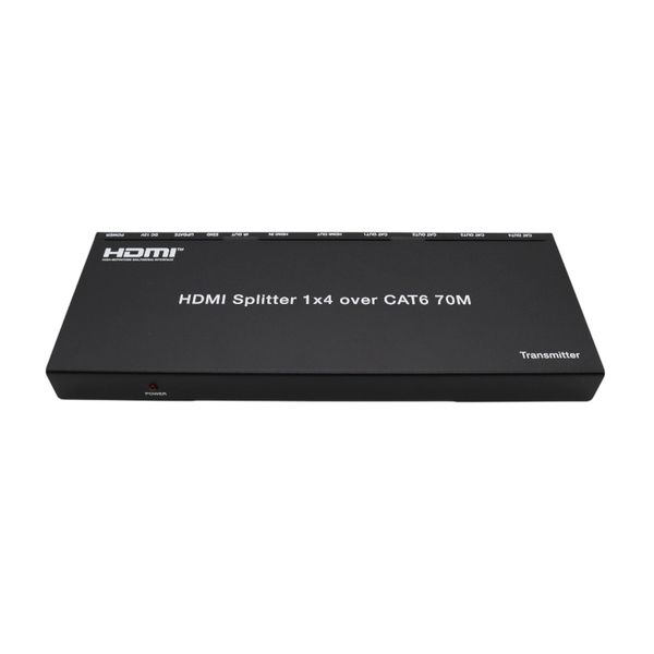 HDCVT 1x4 HDMI 1.4 Splitter over 70m Cat6 Include Receivers