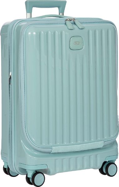 Bric's Positano - 55cm Trolley with Pocket - Light Blue