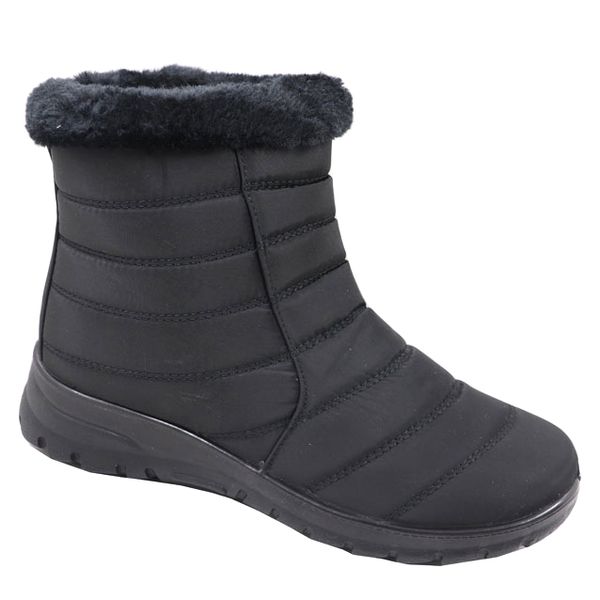 Spoilers Ladies Nylon Bootie Faux With Fur