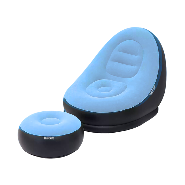 Trade Kite Inflatable Relaxation Sofa with Footrest - Lazy Lounge Chair