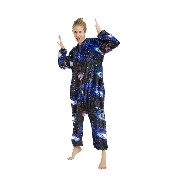 Iconix Galaxy Unicorn Onesie for Adults