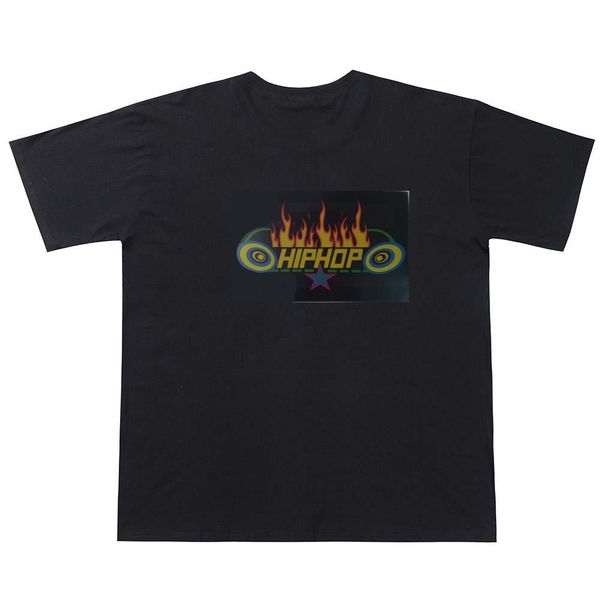 USB Rechargeable EL Light Up Music TShirt with Cable and Removable EL Panel