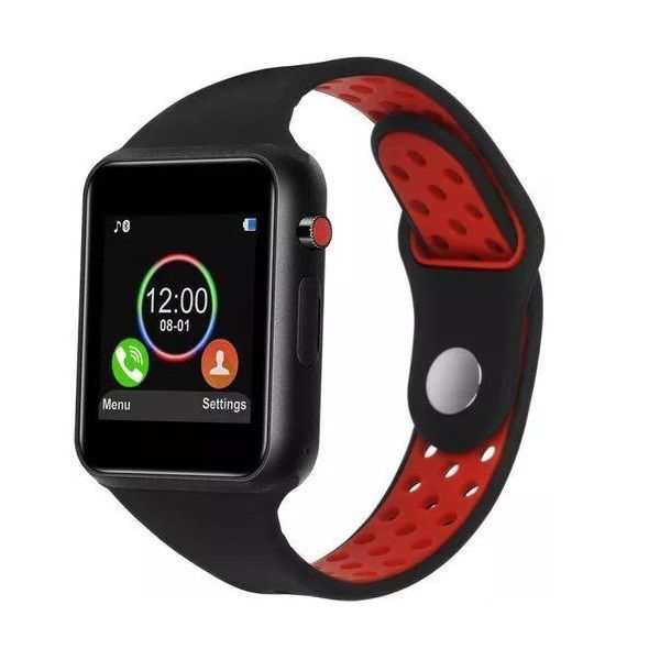 M3 Black &amp; Red Smart Watch - SIM card &amp; Bluetooth Call &amp; SMS