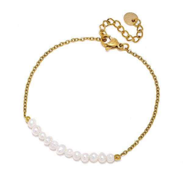 Lily &amp; Rose Waterproof Stainless Steel Freshwater Pearl Bracelet