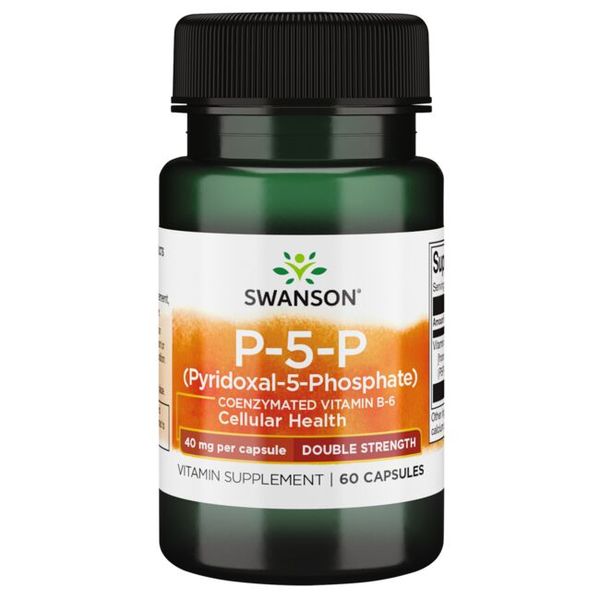 Swanson P-5-P Pyridoxal-5-Phosphate - Double Strength 40 mg - 60 Caps