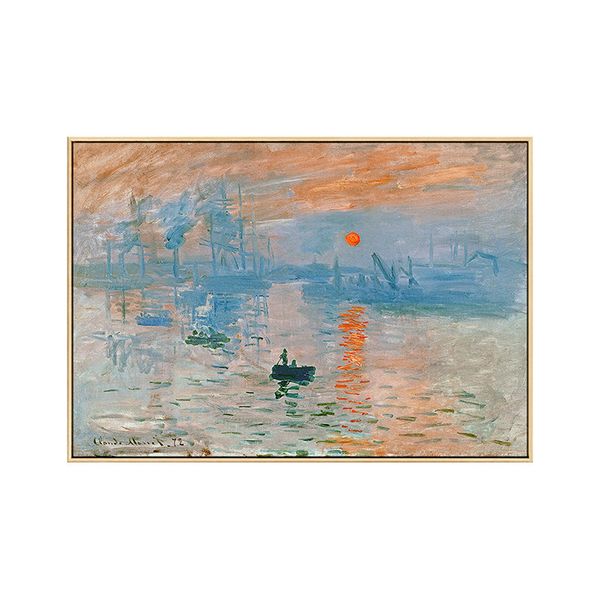 Monet's Impression, Sunrise Canvas - Perfect for Living &amp; Bedroom Décor