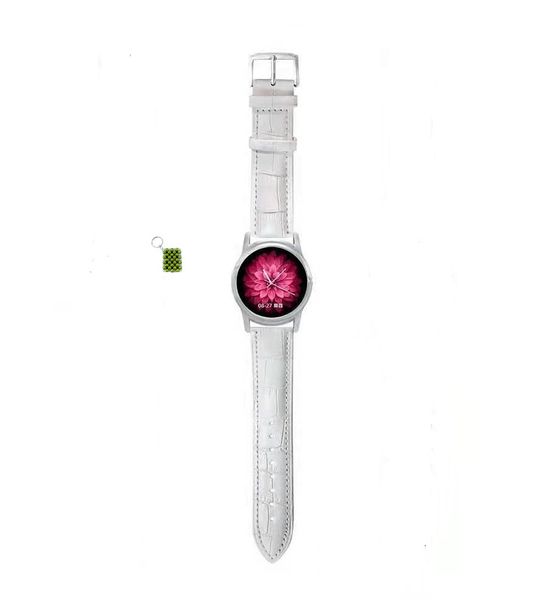 TB12 Smart Watch With Pu Leather Straps Lefun App + Key Chain
