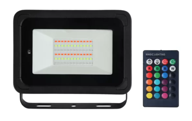 100w RGB Multi Colour Flood Light With Remote