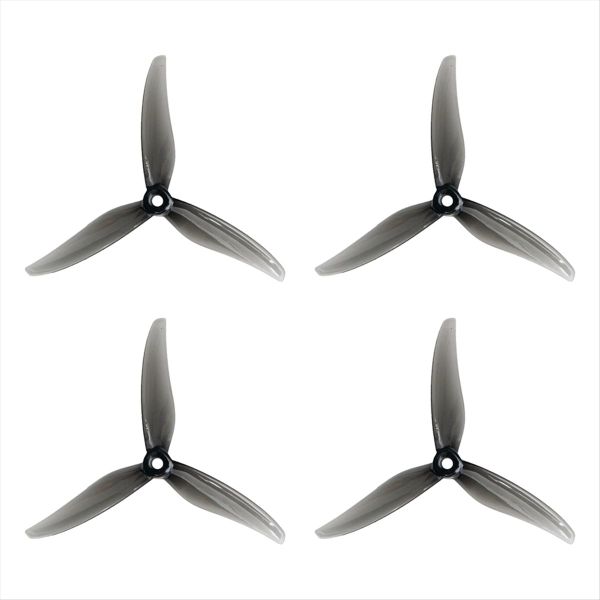 4Pcs 5131 0 5 Inch 3-Blade Propeller For Rc Drone Fpv Racing Gray