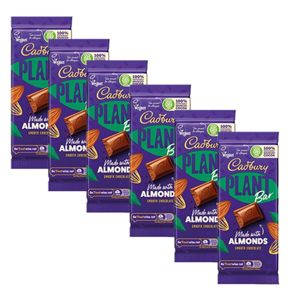 Cadbury Smooth Chocolate Plant Bar - 6 x 90g