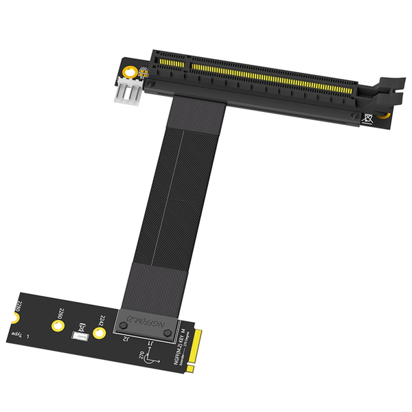 M.2 NGFF Key M to PCIe 16x Graphics Card Riser Adapter Card