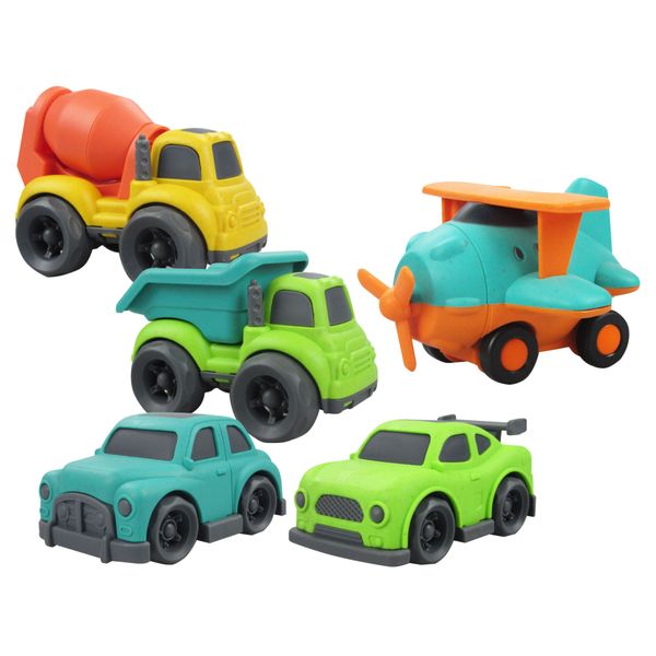 Bioplastic Plane, Cars &amp; Construction Vehicles Toy Set