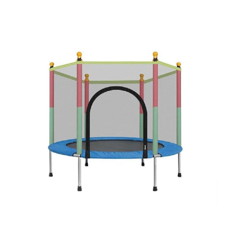 Blue Indoor and Outdoor Kids Trampoline with Protection Net Shop