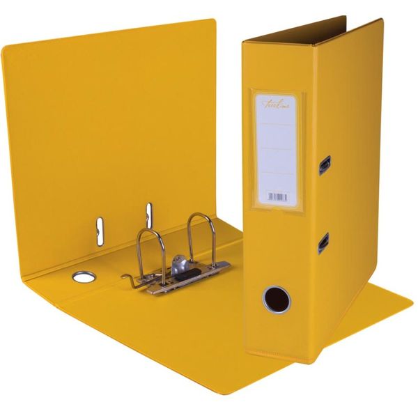 Yellow PVC Lever Arch File - 70mm spine and Rado