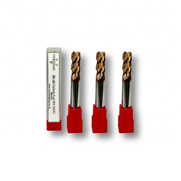 8MM Carbide End Mill 3 Pack