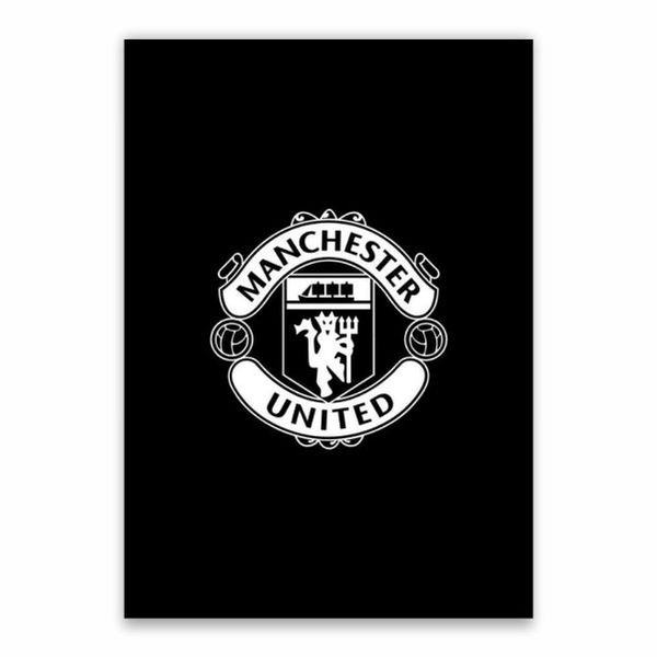 Manchester United Black And White Poster - A1