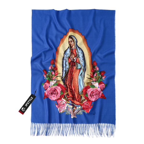 IPSTYLE Virgin Mary Shawl Wrap Women Scarf Soft Blanket Scarves Warm Wraps
