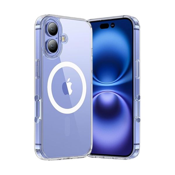 Clear MagSafe Case compatible with Iphone 16 Magnetic Shockproof Cover