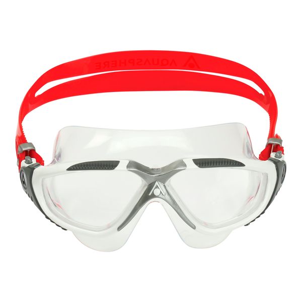 Aquasphere Vista - Clear Lens - White/Red Swim Mask
