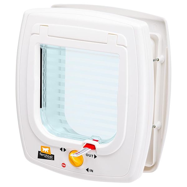 Ferplast Swing 5 Cat and Dog Door Flap with In/Out Indicator - 13.5 cm