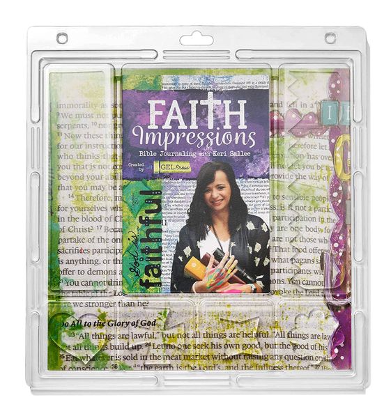Gel Press Monoprinting Gel Plate - Faith Plate - KIT - 1"2X12