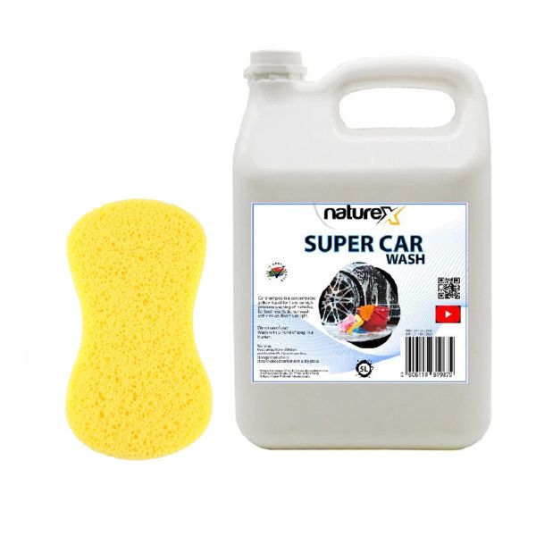Naturex Super Car Wash Shampoo with Sponge