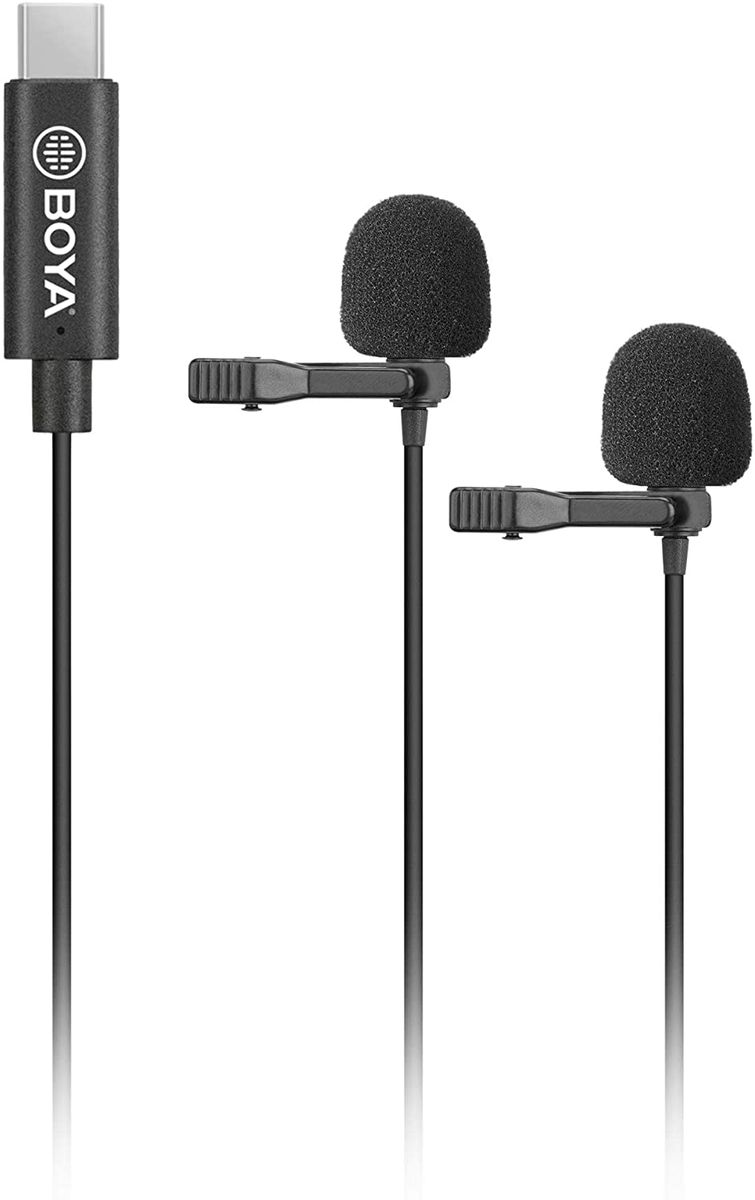 BOYA BYM3D Dual USB TypeC Lavalier Microphone Shop Today. Get it Tomorrow!