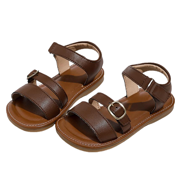 Open Toe Strappy Sandals Kids Girls Children Shoes Slide Walk Comfort Gift