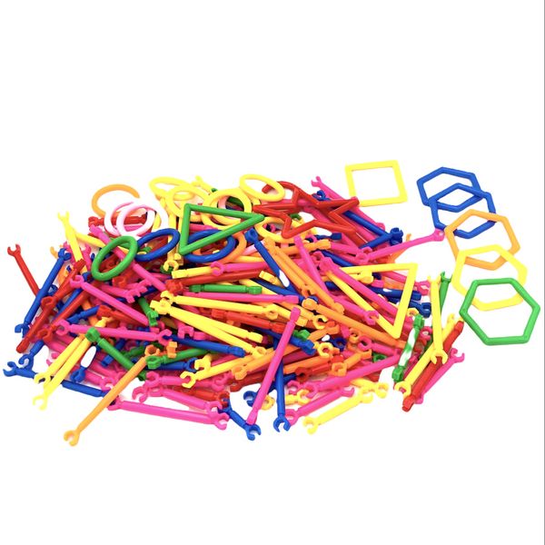 260 Piece Smart Shape Straw-Building Construction Toy for Children