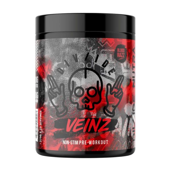 Divide Veinz Non-Stim Pre-Workout 375g - Blood Razz