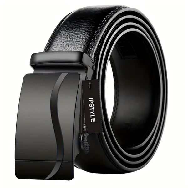Men belt Leather Belt Metal Alloy Automatic Buckle Brand Luxury Waist Belts