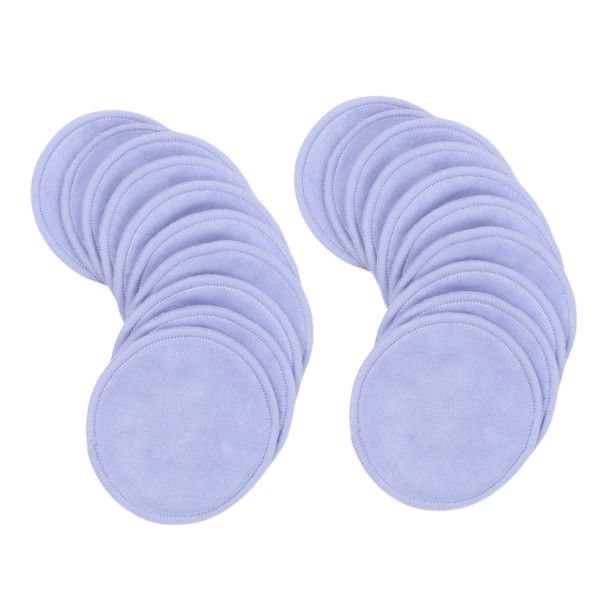 20 Piece - Soft &amp; Gentle Reusable Make Up Remover Pads - Mauve Purple