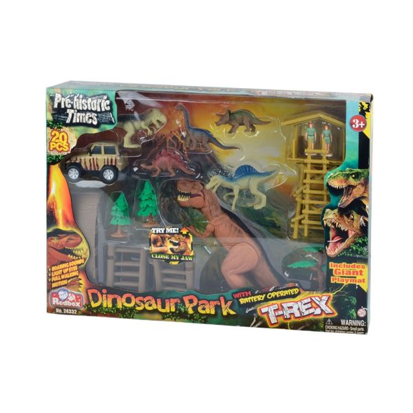 Pre-Historic Times Dinosaur Park 20 Pieces with T-Rex