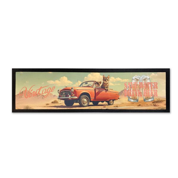 Save Water Drink Beer Bar Mat