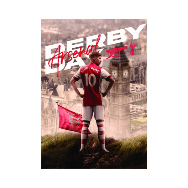 Derby Day Smith-Rowe Arsenal - A1 poster