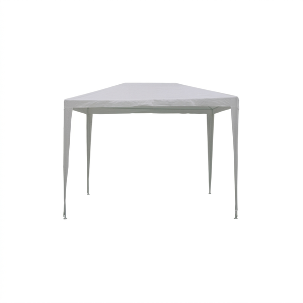 White Steel Frame Gazebo 295x195cm - Garden, Party &amp; Camping Canopy