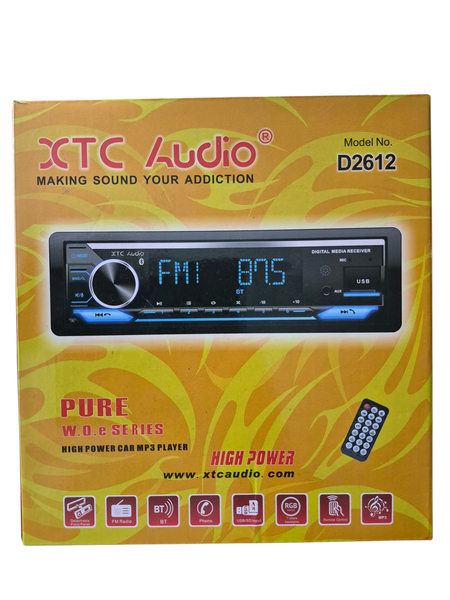 XTC Pure Detachable Bluetooth Car Stereo (Single Din)